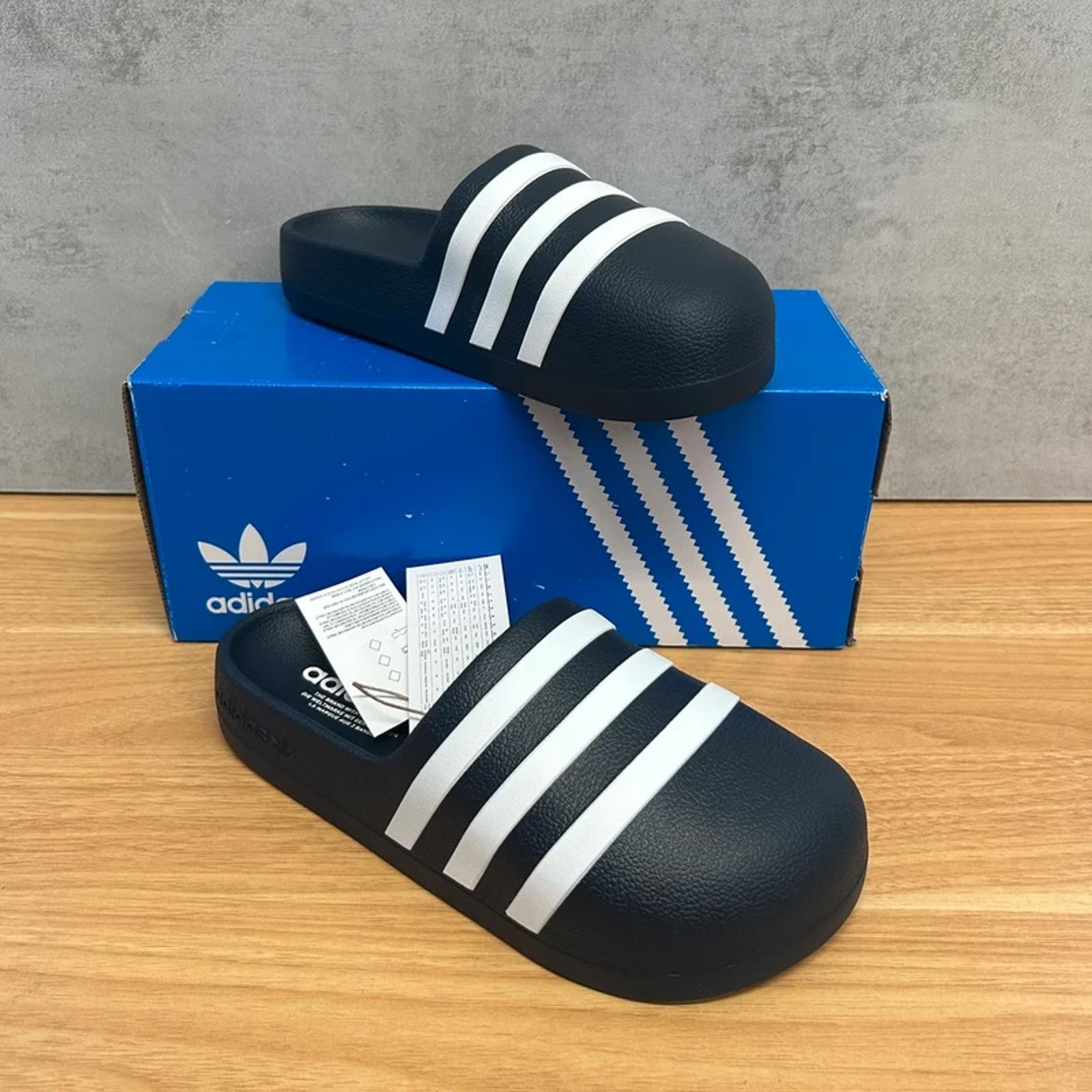 Adidas adiFOM Adilette Slides navy White | UK 5 | Originals | New With Box