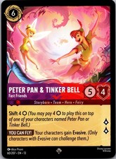 Peter Pan Tinker Bell - Fast Friends 60/204 Attack of the Vine Lorcana NM