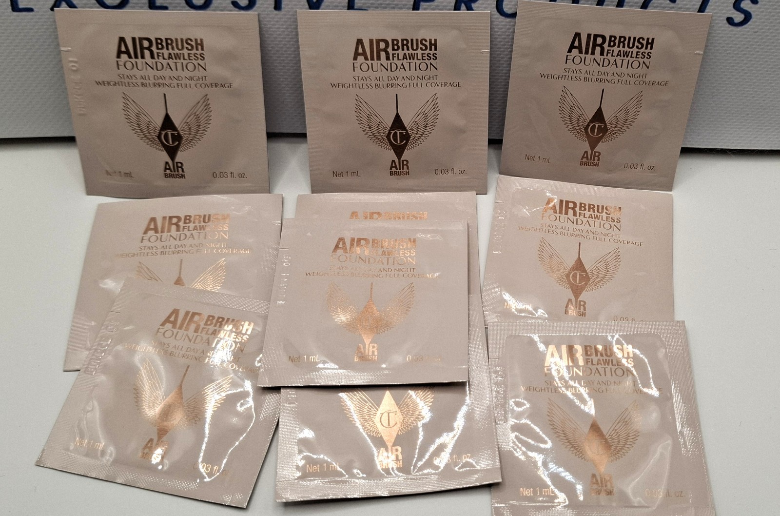 10x CHARLOTTE TILBURY - AIRBRUSH FLAWLESS FOUNDATION - 1ml - Shade 5 Neutral