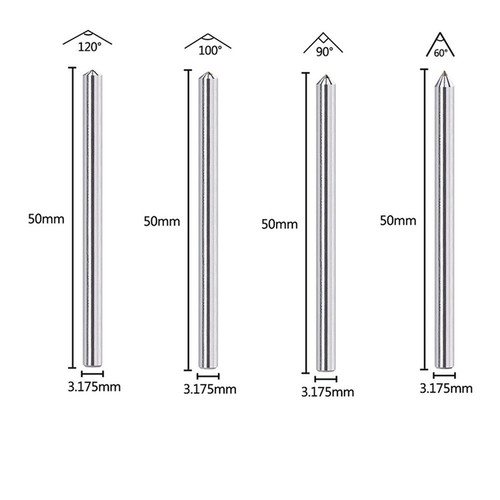 Steel Shank Diamond Engraving Bit for Engraving Stainless Steel and Aluminum - Picture 4 of 39