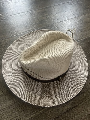 Wallaroo Hat Company Wide Brim “Carter” Men’s Fedora Sz L Beach Outdoor Travel