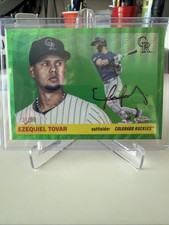 2025 Topps Chrome Platinum Ezequiel Tovar Colorado Rockies #95, Green Wave 31/99