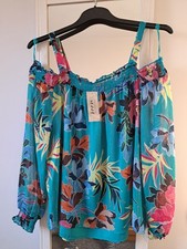 Women's Floral Blouse Top Size 16