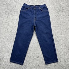 VTG Levi's Jeans Womens 16 Dark Denim 80s USA Misses Tapered Leg Mom High Rise