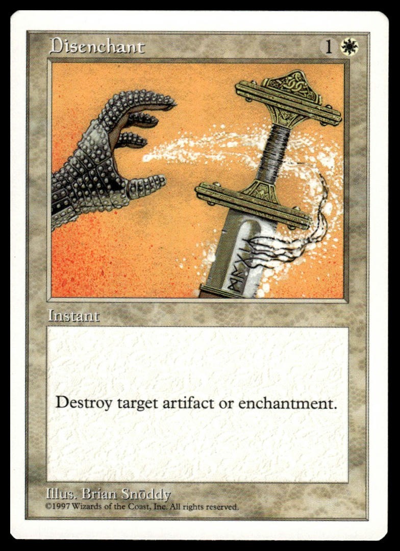 MTG Fifth Edition - Disenchant - Lightly played