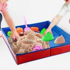 Kid Sandbox Tray Foldable Kids Sand Tray Sensory Play Tray