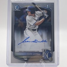 2025 Bowman Draft - Chrome Prospect Autographs Sean Gamble #CPA-SG (AU, RC)