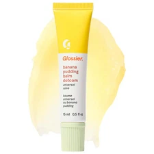 Glossier Balm Dotcom Lip Balm and Skin Salve, Banana Pudding - sheer yellow tint