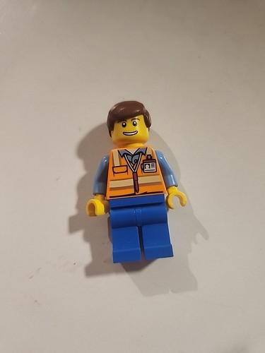 Lego City 0571 COCHE DE SERVICIO CONDUCTOR MASCULINO Ciudad Puerto Espacial Minifigura Trabajador - Imagen 10 de 12