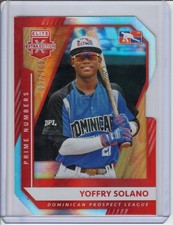 2021 Panini Elite Extra Edition Yoffry Solano #189 Prime Numbers B Die-Cut /109