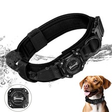 Dog Collar with Airtag Holder, Airtag Dog Collar IP68 Waterproof with Control...