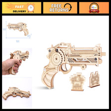3D Wooden Puzzle Kits for Adults Teens - DIY Gun Model Assembly Toy Gift