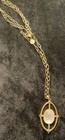 RARE! Stella & Dot Gold "Fortuna" Necklaces Quartz Mother of Pearl Pendant — photo 6
