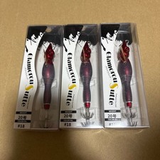 Anisakis Glamorousutee No. 20, Set of 3, Ika Metal, Red Gray, Red Base, Yari