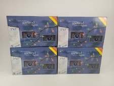 4 Boxes Holiday Time 150-count color-changing red and green garland lights