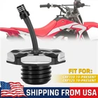 Dirt Bike Gas Fuel Tank Cap Cover CNC For Honda CRF110 CRF125 2019-2024 Black