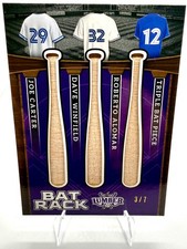 2024 Leaf Lumber Bat Rack Carter Winfield Alomar Game Used Bat /7 #BR3-4