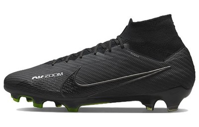 Nike Zoom Mercurial Superfly 9 Elite FG Black Dark Smoke Gray - DJ4977-001