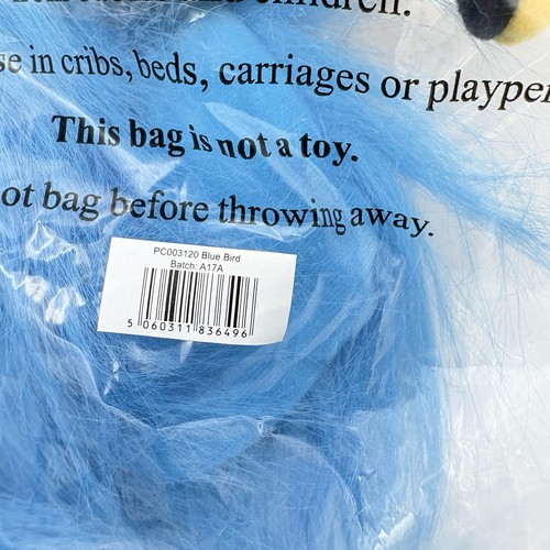 The Puppet Company Blue Bird 15" Hand Puppet Squeaking Beak Squeaker - Picture 4 of 10