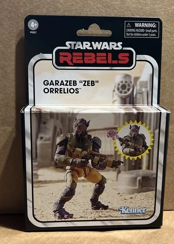 Star Wars Vintage Collection Deluxe Garazeb Zeb Orrelios 3.75" -CREASED BOX