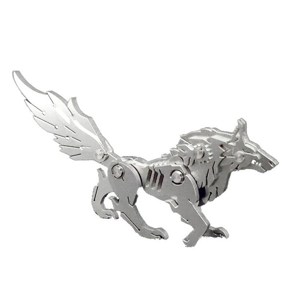 Lobo de las llanuras siberianas - Modelo metálico DIY | Colección Steel Beasts