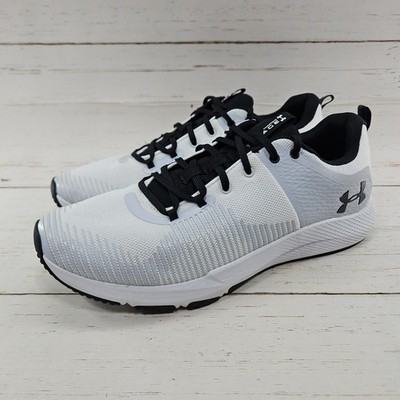 Under Armour Charged Engage Mens 12 Training Shoes White Sneakers 3022616-100