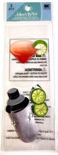 Cosmo Fruity Alcoholic Drink Shaker Limes Bar Jolee's Boutique 3D Stickers 2009