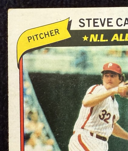1980 Topps #210 ⚾️ Salón de la fama Steve Carlton ⚾️ Philadelphia Phillies - Imagen 2 de 6