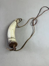 Vintage Horn Fire Piston Primitive Survival Bushcraft Fire Starter 5.1 Oz Gear