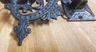 Vintage Cast Iron Wall Sconce Arm Bracket Hanger — photo 8