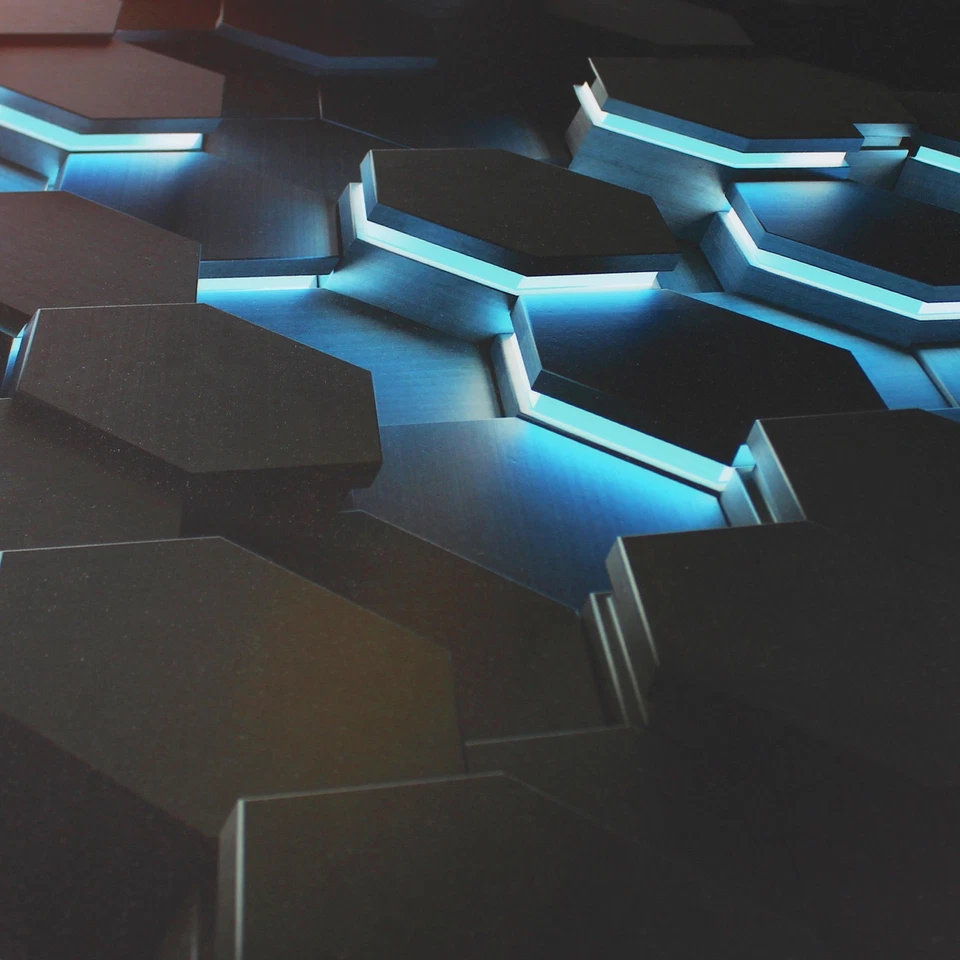 Laptop Folie Aufkleber Sticker 13"-17"Zoll Skin Vinyl Notebook LP58 Hexagon - Bild 3 von 4