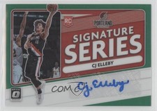 2020-21 Panini Donruss Optic Signature Series Green Prizm CJ Elleby Auto 0s55