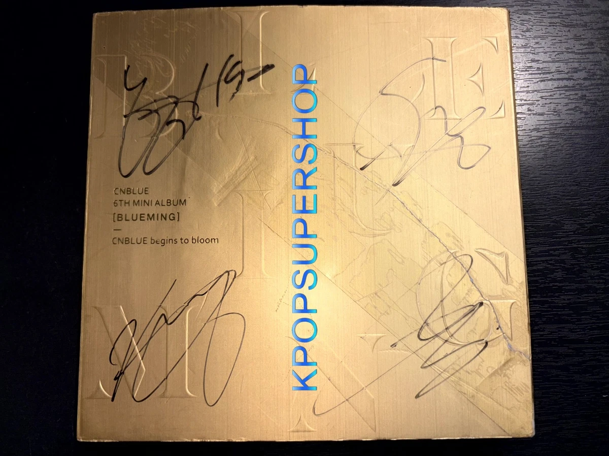CNBLUE 6th Mini Album Blueming Autographed Signed CD Photobook