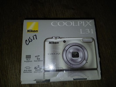 NIKON Coolpix L29 Digital Camera 16.1 MP 5x Optical Zoom 720p HD Video Recording