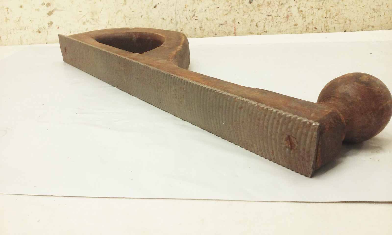 Vintage Wood File Holder Plane Longboard Rasp Auto Body tool