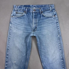 Vintage Levis Jeans Mens 32x28 Blue 505 Orange Tab 90s Pants Repaired (Tag35x30)