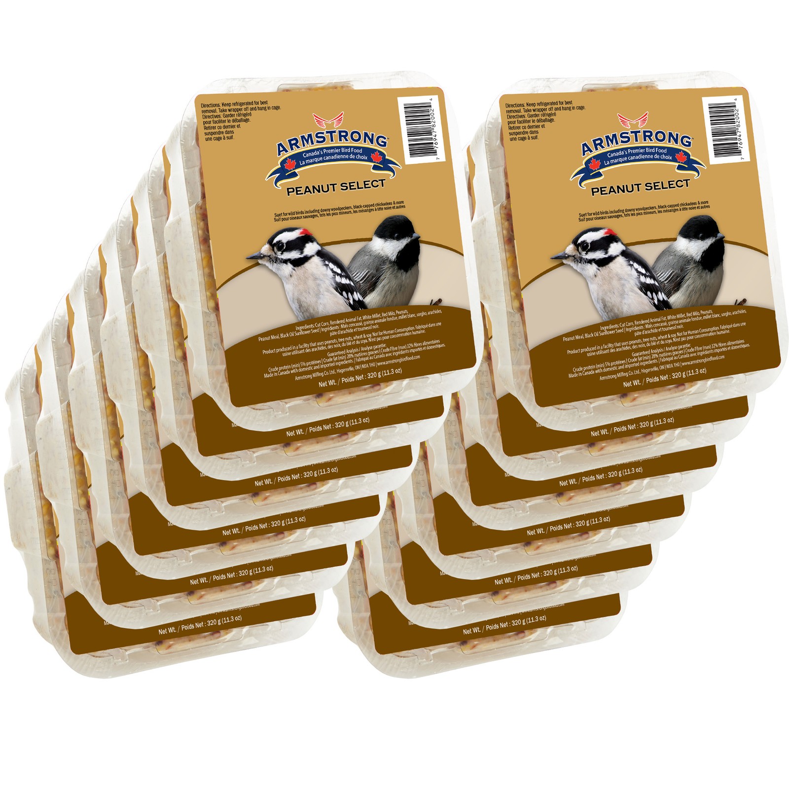 Peanut Select Suet Cake, 11.3oz (pack Of 12)