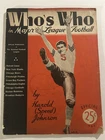 1936 Whos Who in Football DETROIT Lions NFL Champs PACKERS Curly LAMBEAU Halas