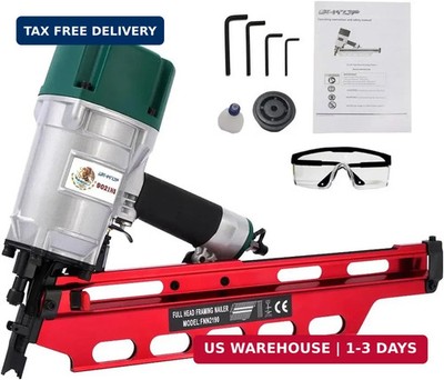 Mexican Style 9021NS Framing Nailer 21 Degree 3-1/2'' with Depth Adjustment Profe