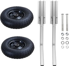Boat Transom Launching Wheels For Inflatable Aluminum Fiberglass Trolley