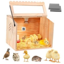 Chick Brooder Box, Small Brooder Box for Chicks, 5-8 Newborn Chicks,Pine,
