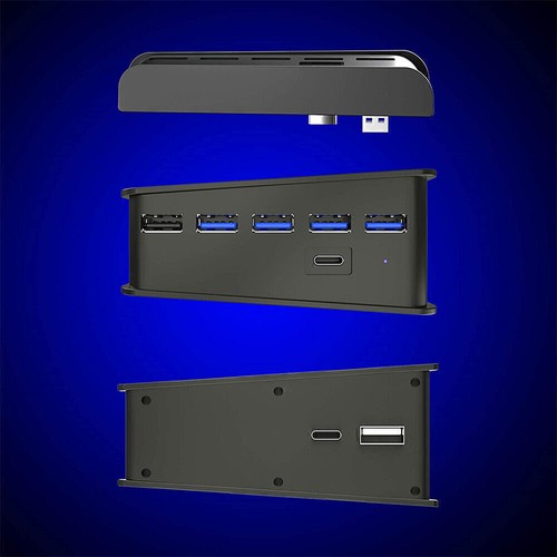 Adattatore Hub USB Estendi 6 Porte Sdoppiatore Alta Velocità per Console Sony PS5 PS4 Pro - Foto 9 di 12