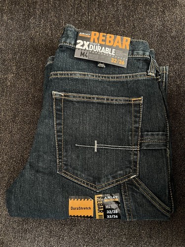 Ariat Men’s Work Rebar M4 Relaxed Bootcut Jeans -Size 32/36 - Picture 6 of 8