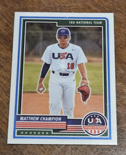 2023 Panini Stars & Stripes USA Baseball #5 Matthew Champion