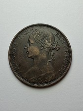 1892 Great Britain Queen Victoria One Penny (VF+)