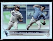 2022 Topps Update #US172 Phoenix Sanders / Dusten Knight RC Rays Card 1901B