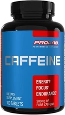 ProLab Caffeine Tablets 100 Count 1 (Pack of 1) 