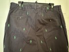 Men's Navy Polo Ralph Lauren Chino Pants with Green Polo Men Flat Front 35W 30L — photo 9
