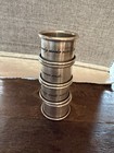 Pewter Look Napkin Rings Set of 4 "The Family Circle Never Ends" Engraved Set 4 — photo 6