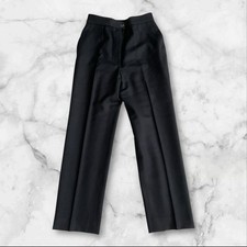 USED CHANEL PANTS, BLACK, SIZE 42, MADE IN FRANCE, WOOL AND CASHMERE BLEND. VE